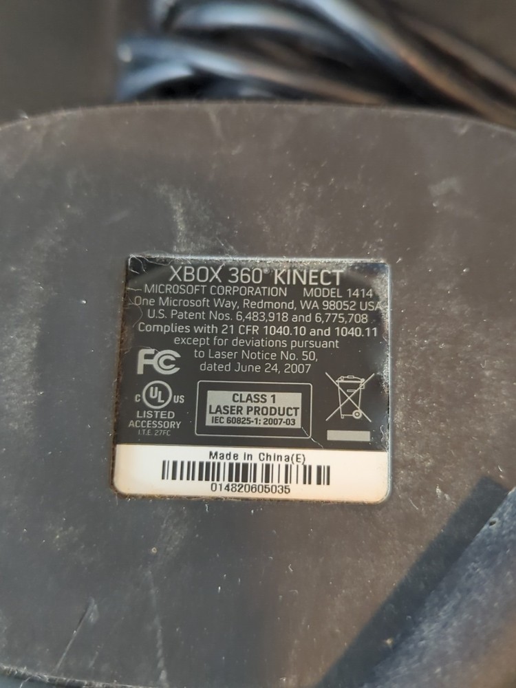 Microsoft 1414 Xbox 360 Kinect Sensor Bar Only - Black