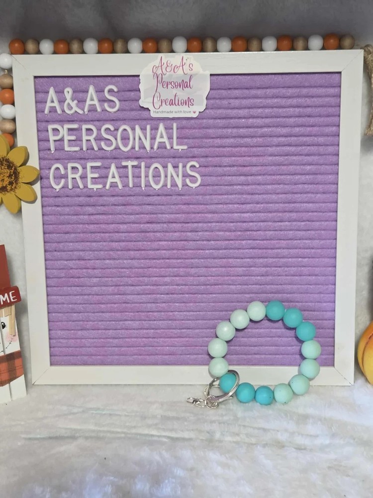 Teal wristlet
