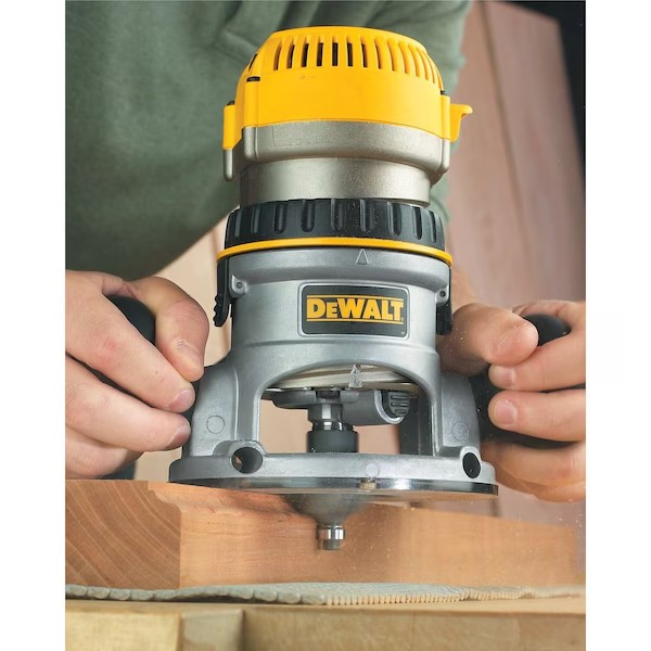 Dewalt DW618 2-1/4 HP(maximum motor HP)EVS Fixed Base Router with Soft Start