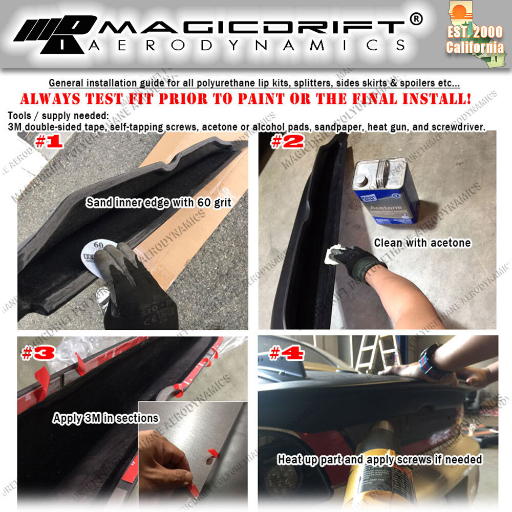 MAGIC DRIFT Polyurethane Aerodynamics DRIFTING License Plate Frame Side Ways JDM