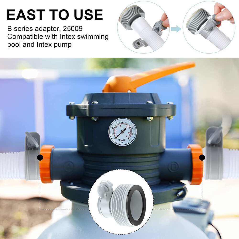 2/4 PCS For Replacement Intex Hose Adapter Pool Filter Pump Conversion Fitting