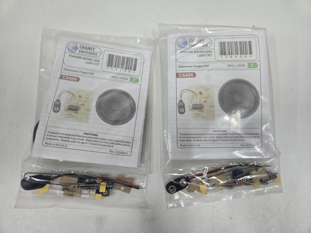 Lot of 5 Chaney Electronics Project Kits New