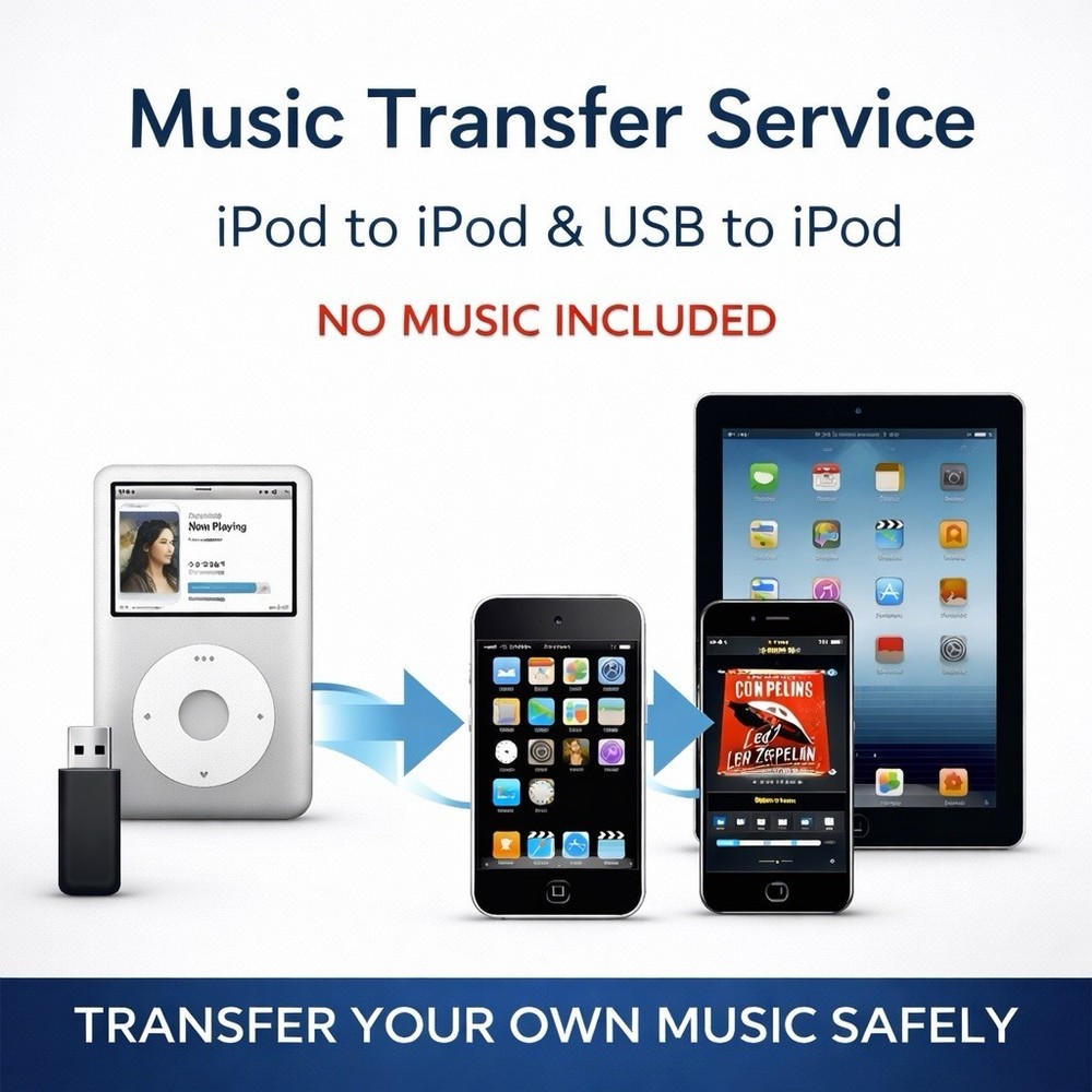 Music Transfer & Extraction Service – iPod / iPhone / iPad