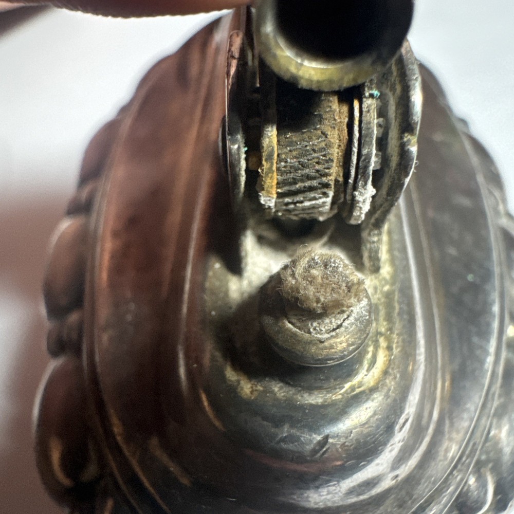 Vintage Silver Plate RONSON CROWN Table Lighter US