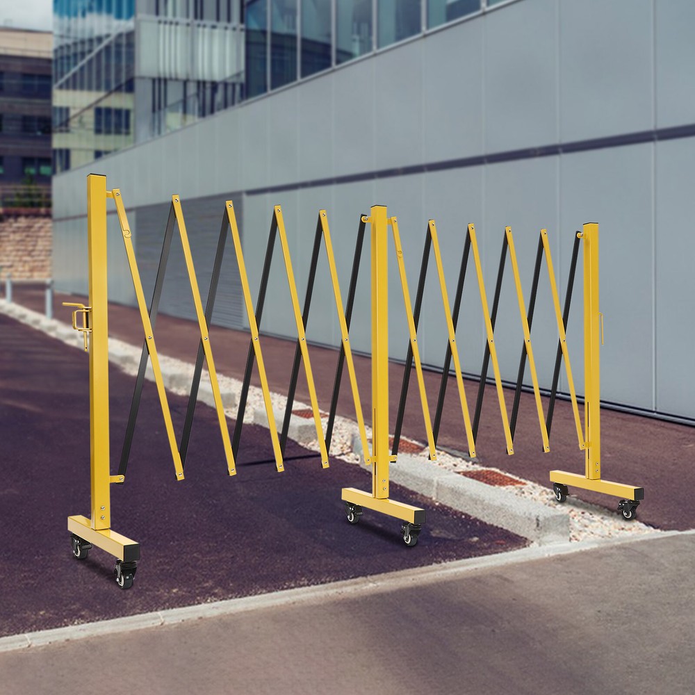 Foldable Mobile Barrier Gate Expandable T-shaped Base Security Gate For School