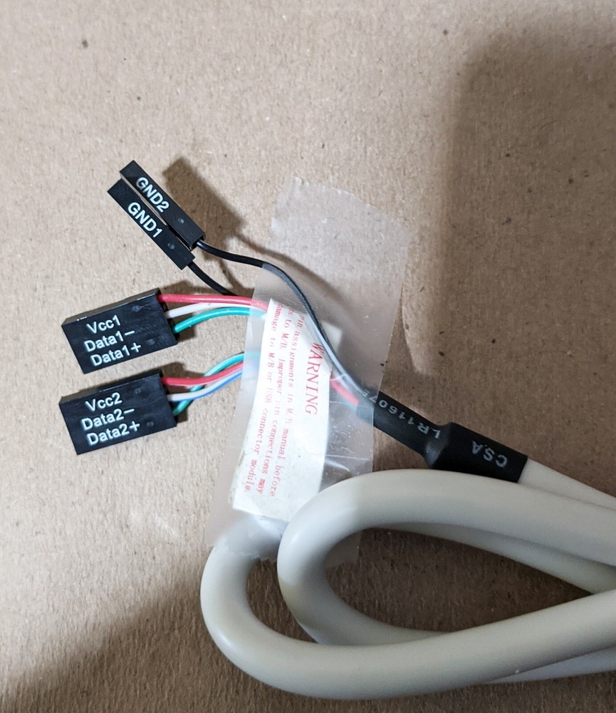 NEW Front Panel 2x USB, Audio, MIC, PCB Board w/ Clip Connector Cable