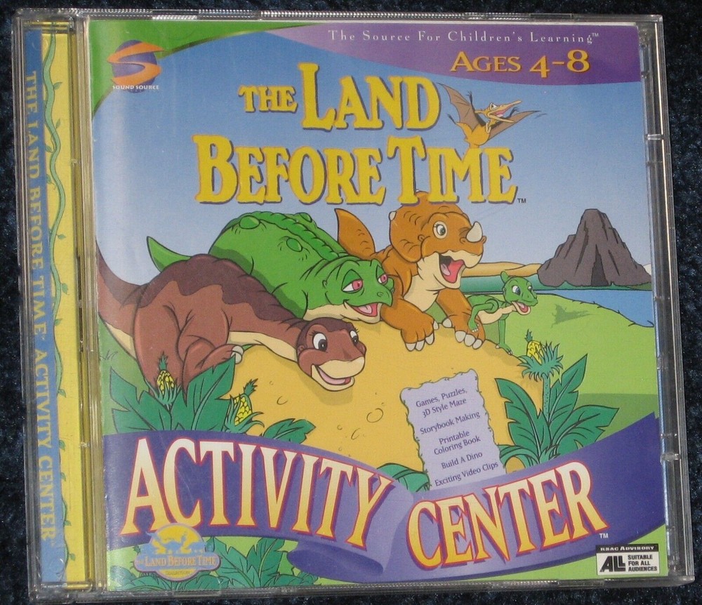 The Land Before Time PC / MAC  CD ROM Activity Center and Math Adventure