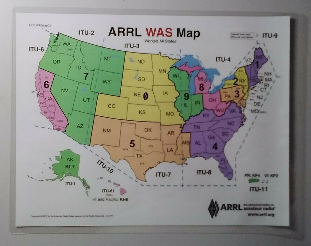 ARRL Frequency Chart PLUS Morse Code Letters & Numbers Chart 5 Mil