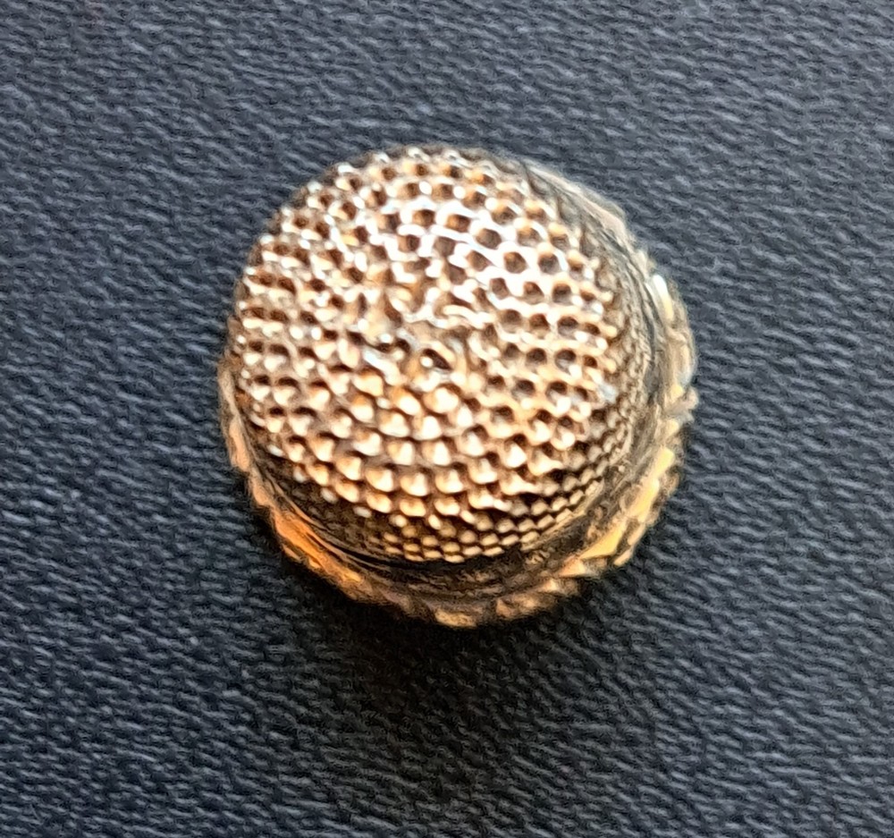 Antique Sterling Silver Thimble by Simon Bros. Co.
