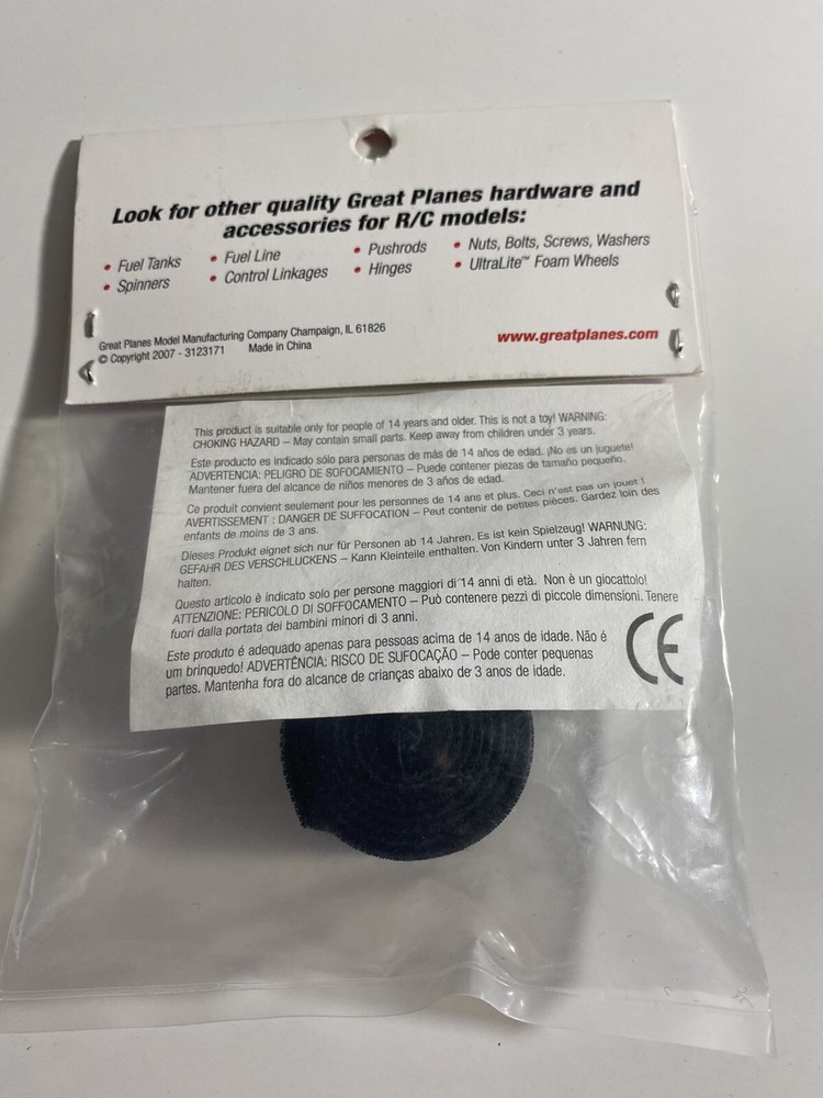 GREAT PLANES HOOK-N-LOOP HOLD DOWN STRAP (3/4" X 24") # GPMQ4476
