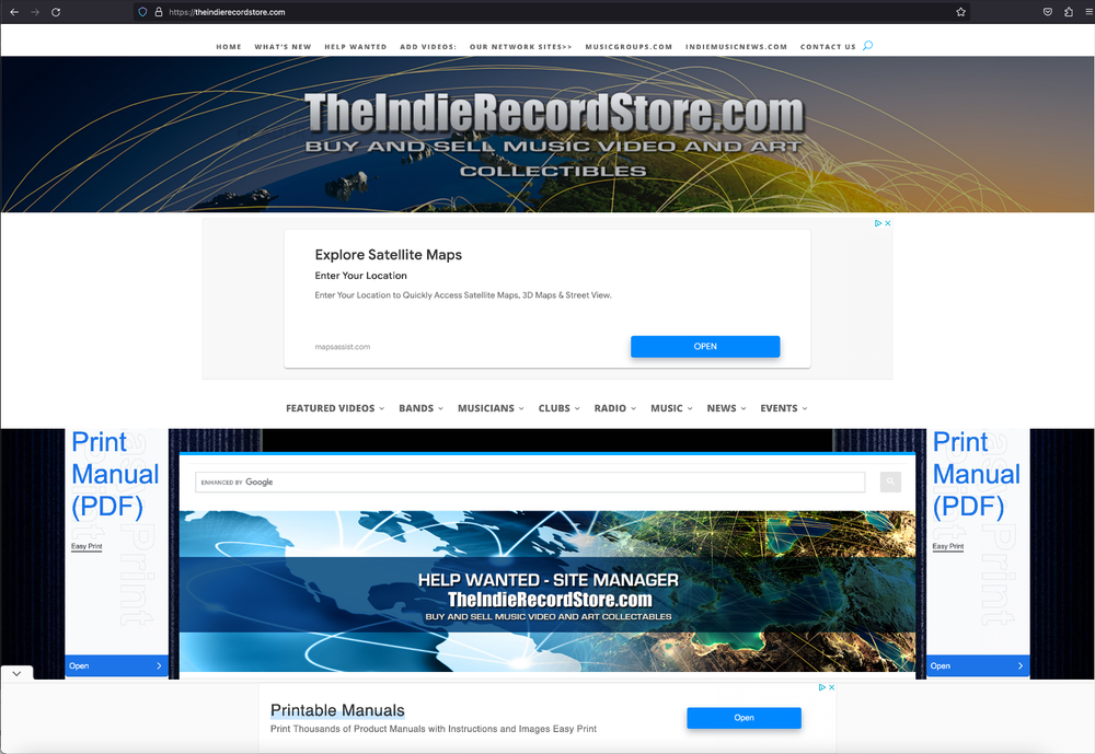 TheIndieRecordStore.com for sale