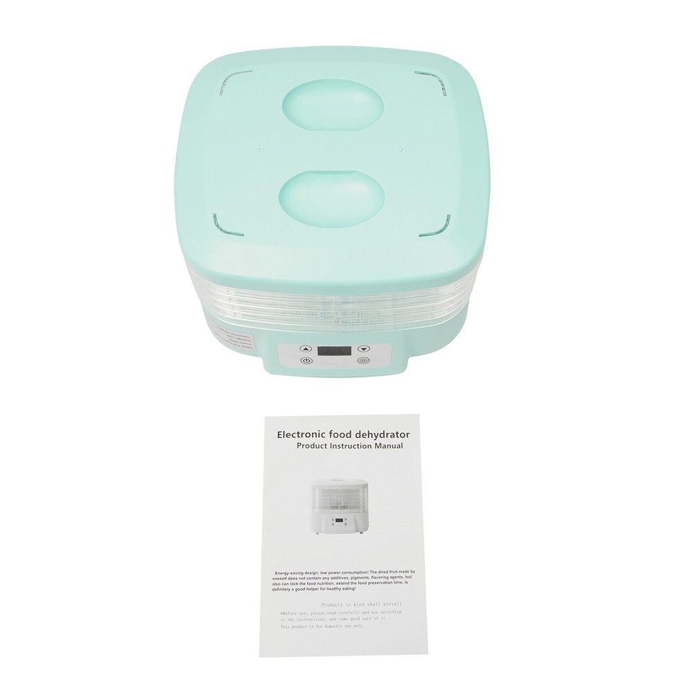 5 Trays Food Dehydrator Machine, Adjustable Timer Fruit Drying Machine