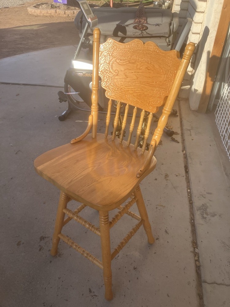 Solid Oak Handcrafted bar stools