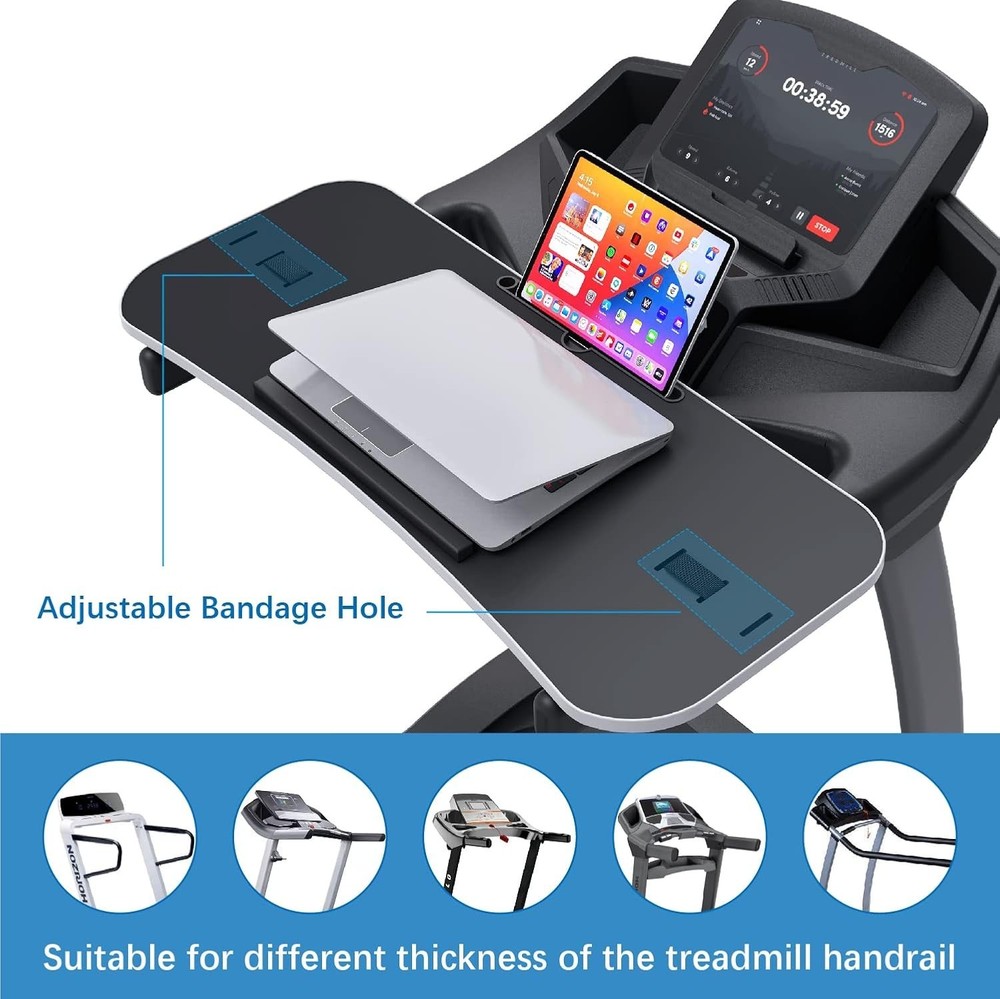 Treadmill Desk Attachment Universal Laptop Workstation for Notebooks Tablets