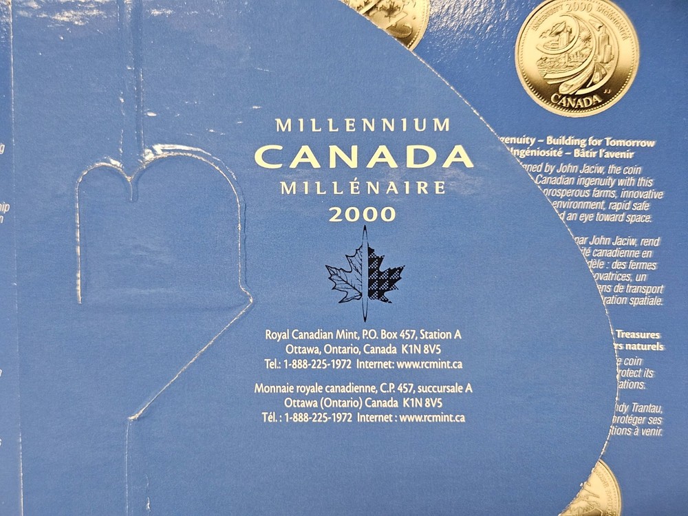 Canada 2000 Millennium Oval 13 Coin Commemorative Set