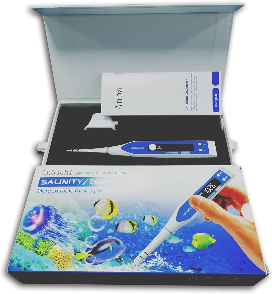 anbachi Digital Salinity Meter 3-in-1 Saltwater Tester