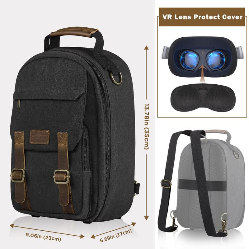 Hard Carrying Case Compatible with VR Headsets Virtual Reality and Touch Control