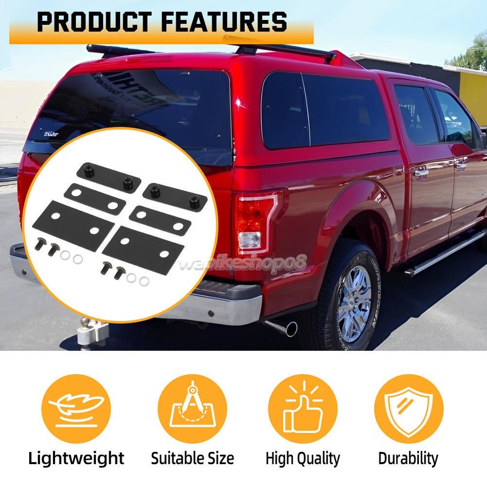 For Snugtop Campers Shell Glass Rear Doors Camper Shell Nut Plates Hardware Set