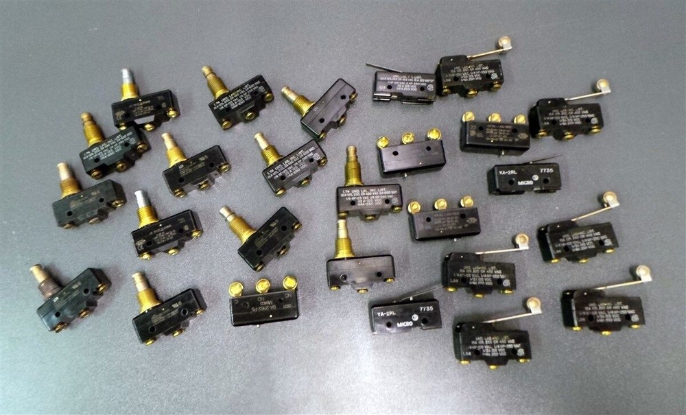 Micro Limit Switch Roller Hinge Lever Plunger Lot of 26