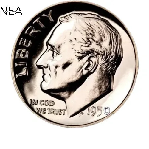 1950 Roosevelt Dime ~ Gem Proof ~ 90% Silver
