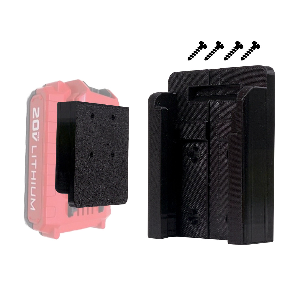 Battery Mount for  20V – Wall Organizer – Secure Fit – Durable PETG