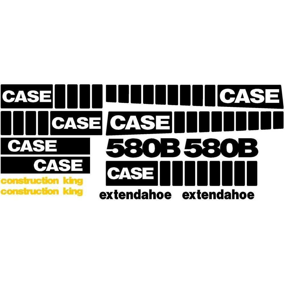 Whole Decal Set Fits Case 580B EXT Extendahoe Construction King Backhoe Loader