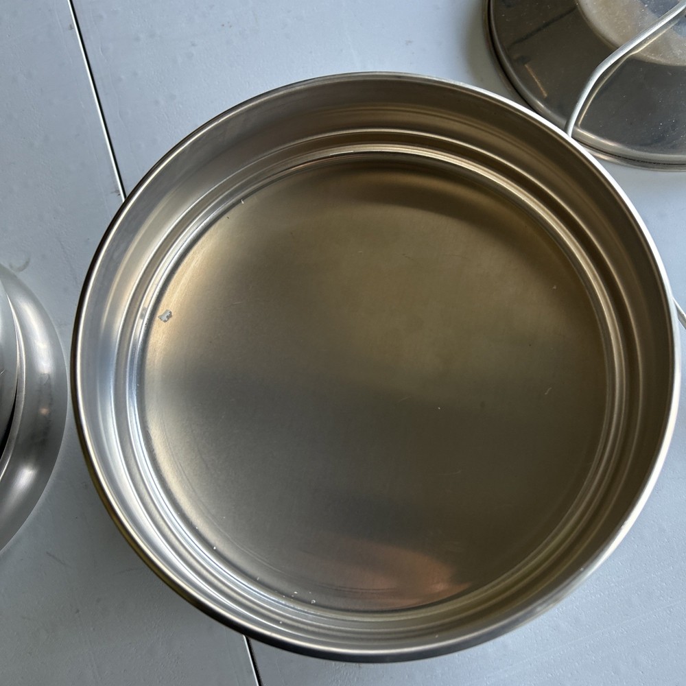 Vintage Regal Aluminum 5 Layer Camping Picnic Cookware Stacking Set