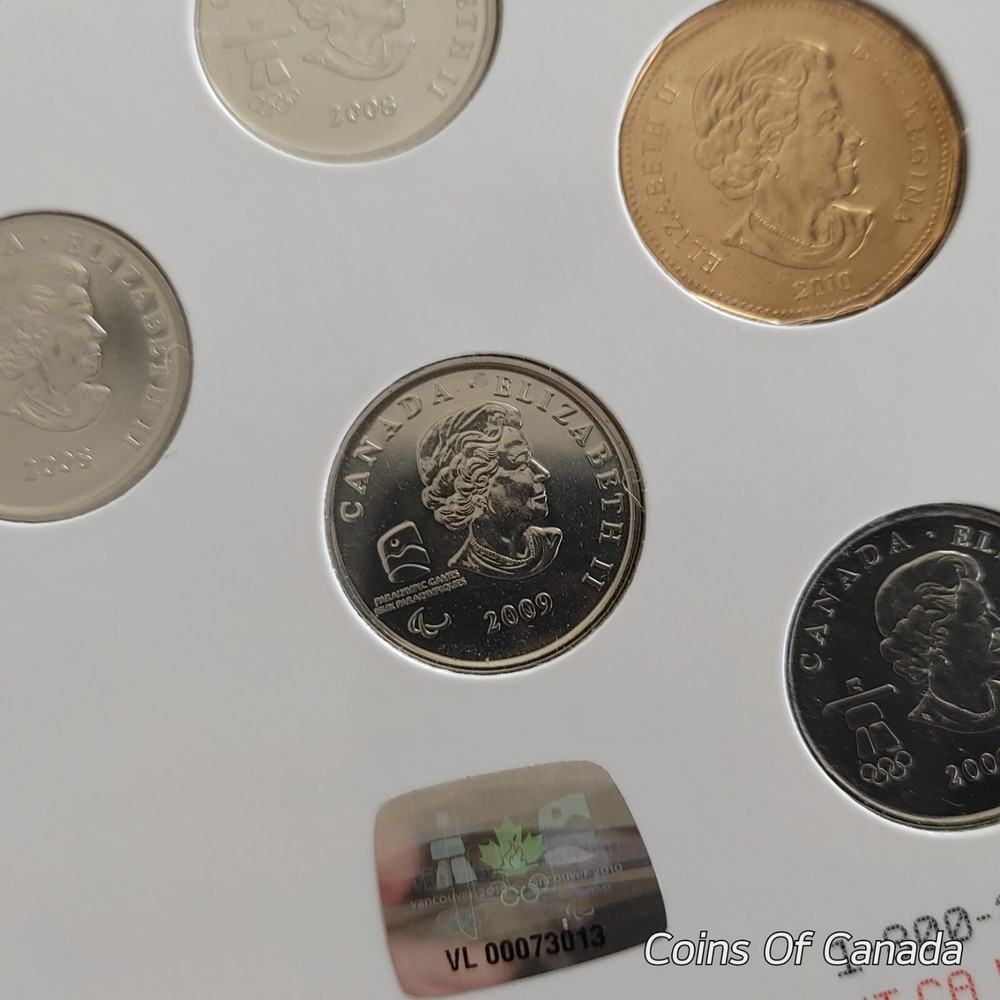 2007 - 2010 Canada Uncirculated Vancouver Olympic 14 Coin Set #coinsofcanada
