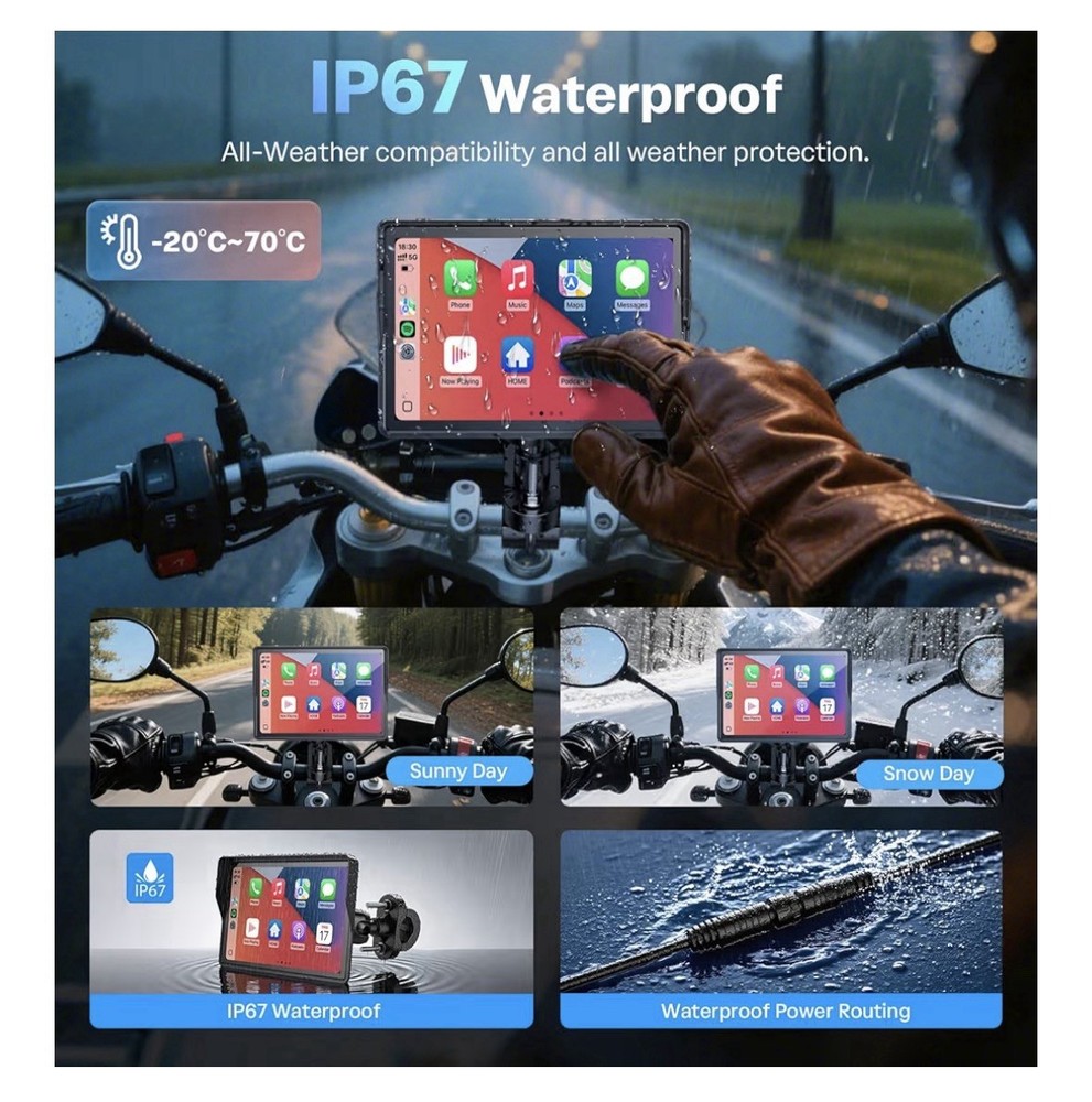 carplay motorcycle 5 Inch