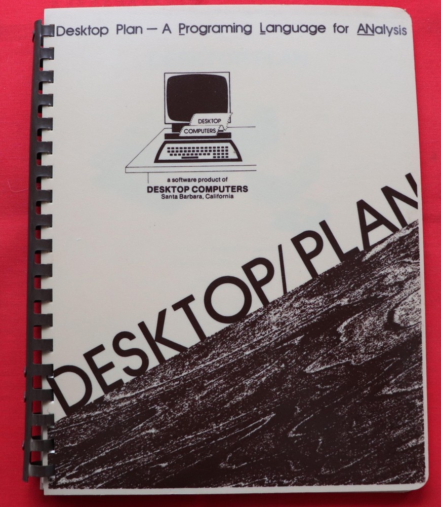 VINTAGE “DESKTOP PLAN” SOFTWARE FOR THE APPLE II COMPUTER, 1979