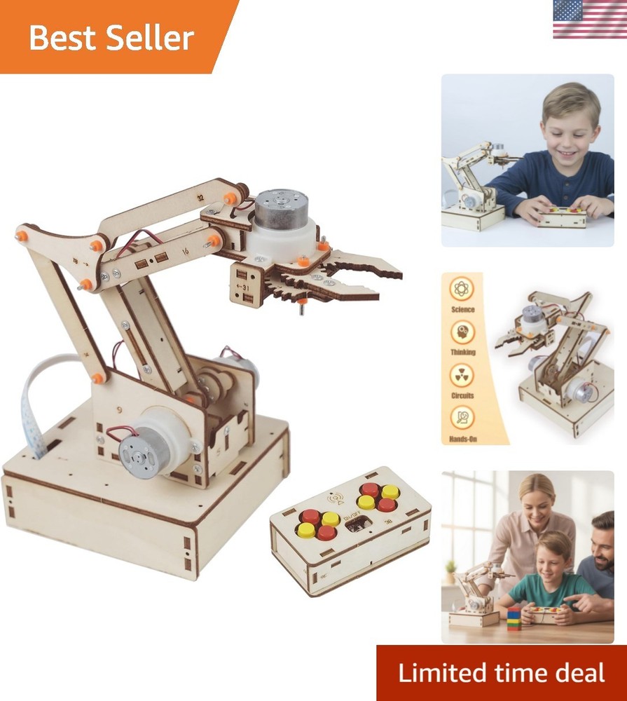 Interactive Robot Arm Building Kit: Engage Kids 8-16 in STEM Learning