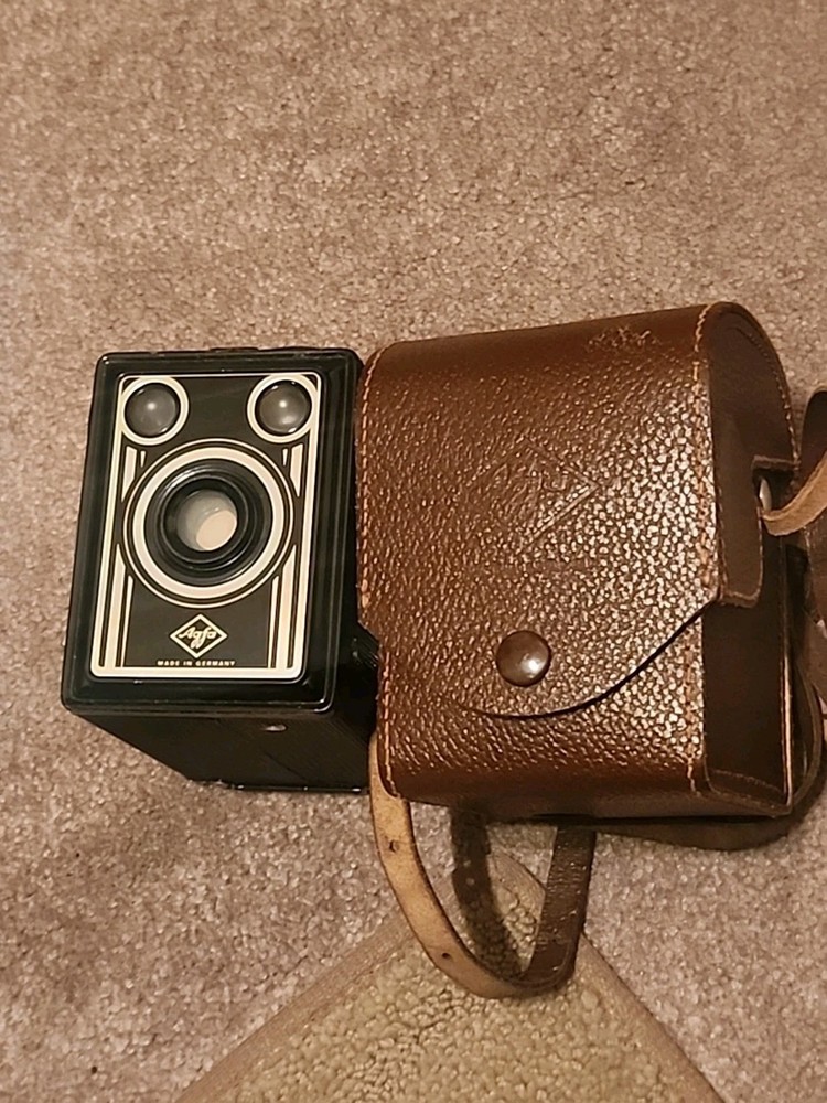 vintage agfa box camera With Case Made In Germany