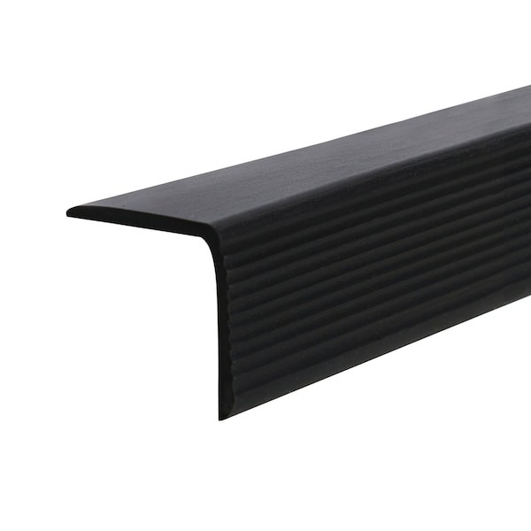 36" Vinyl Stair Edging, Black, 2Rrx8