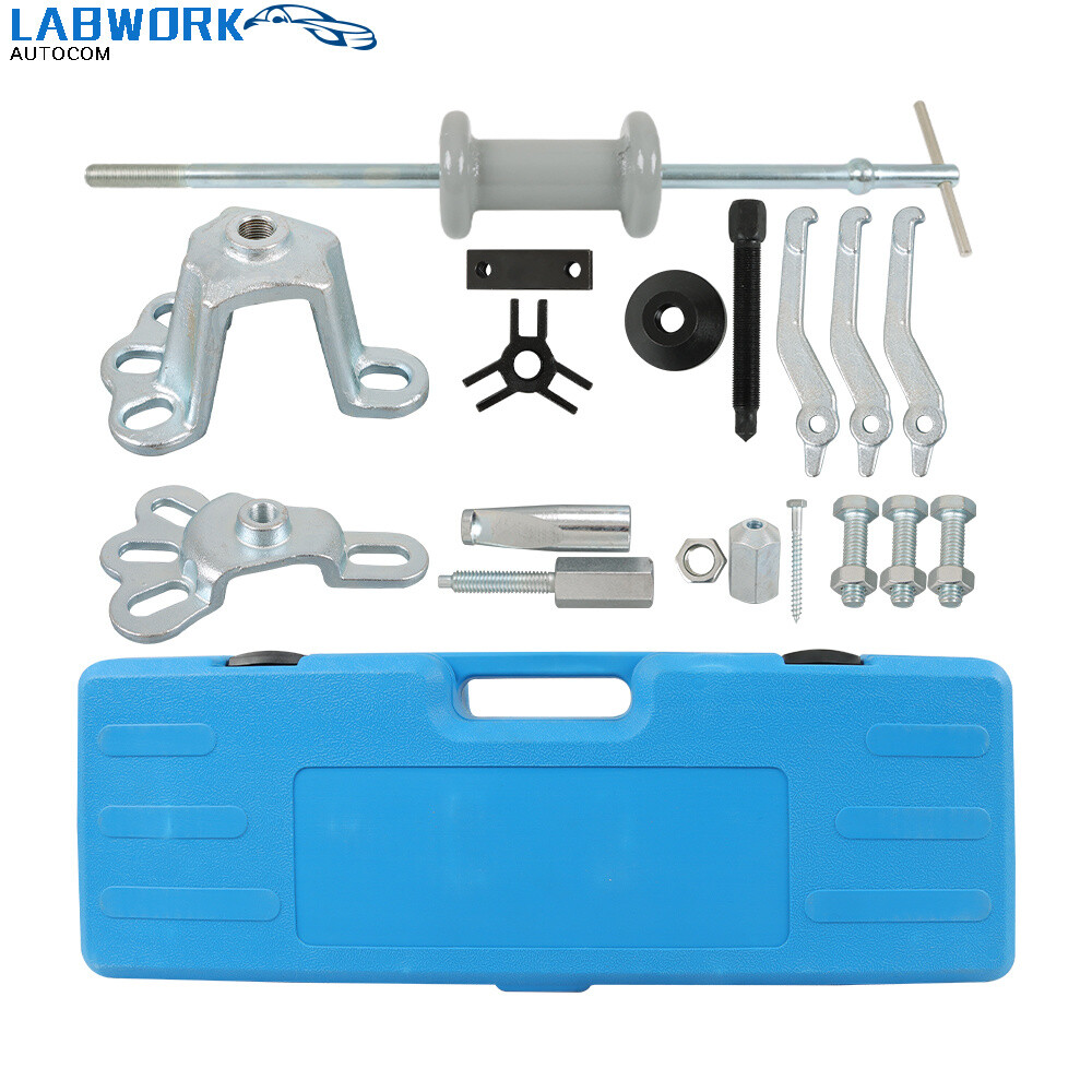 17 Slide Hammer Dent Puller Tool Kit include Wrench Adapter Axle Bearing Hub