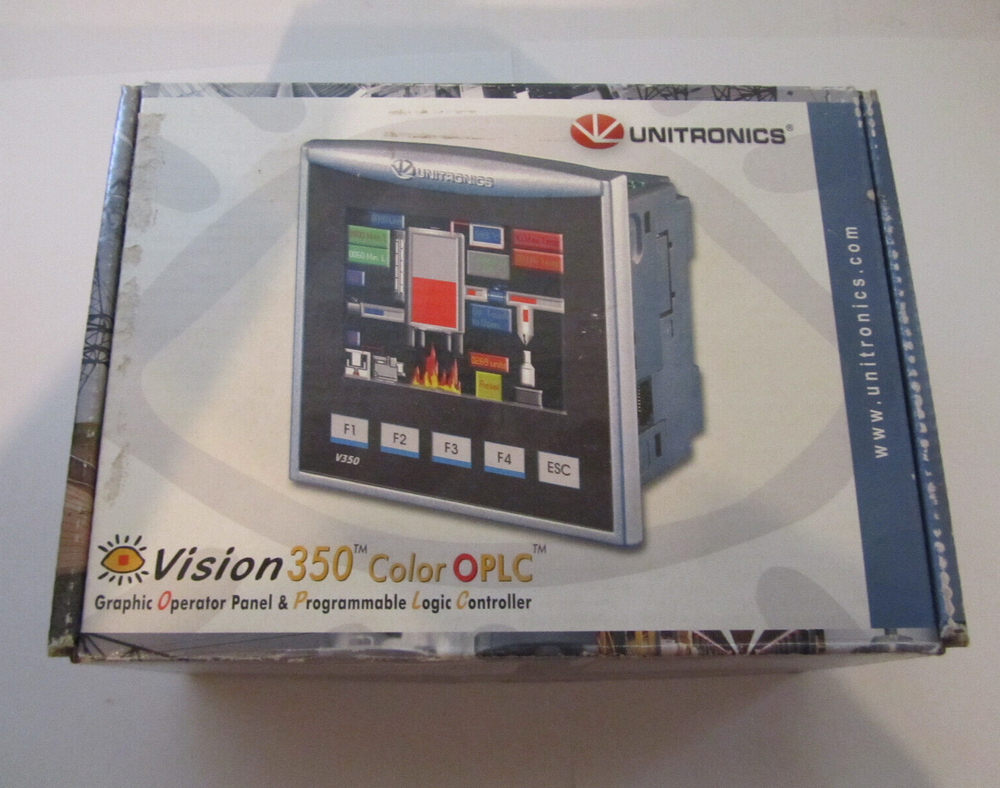 UNITRONICS VISION 350 V350-35-TA24 PROGRAMABLE LOGIC CONTROLLER UNUSED