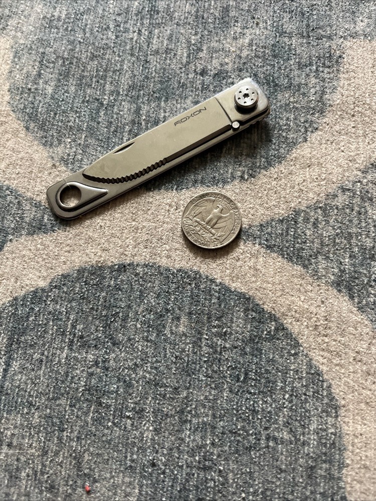 Roxon Stainless Construction Folding Camping Utensil Knife.