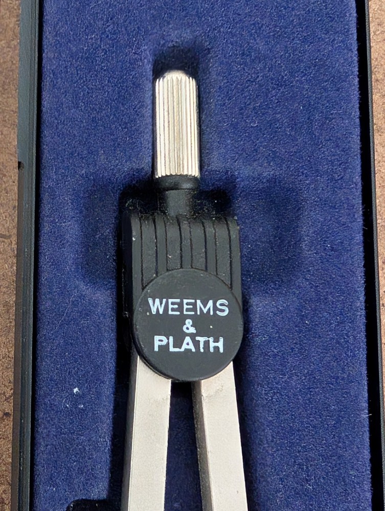 Weems & Plath Germany: 7" Matte Nickel Navigation Divider (Vintage)