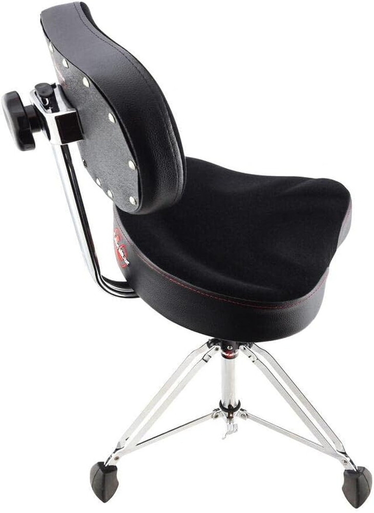 Adjustable Motorcycle Drum Throne with Memory Foam & Heavy Duty Support