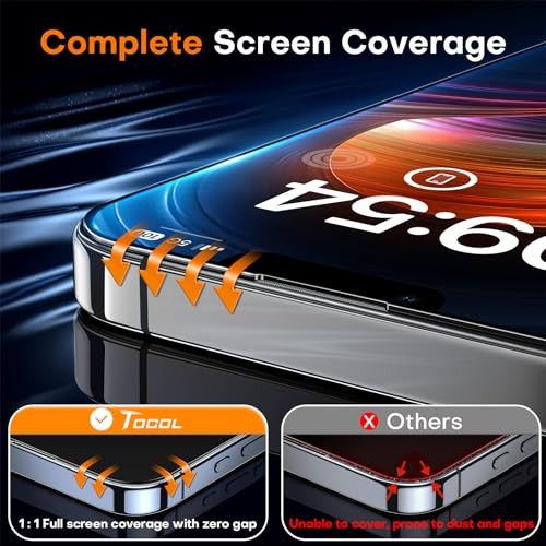 for Screen Protector 9H Hardness Military Grade Shatterproof iPhone 14 Clear