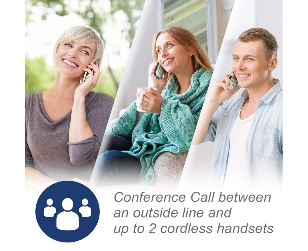 VTech 2 Handset Cordless Phone System - Bluetooth - CS6719-2. New Open Box