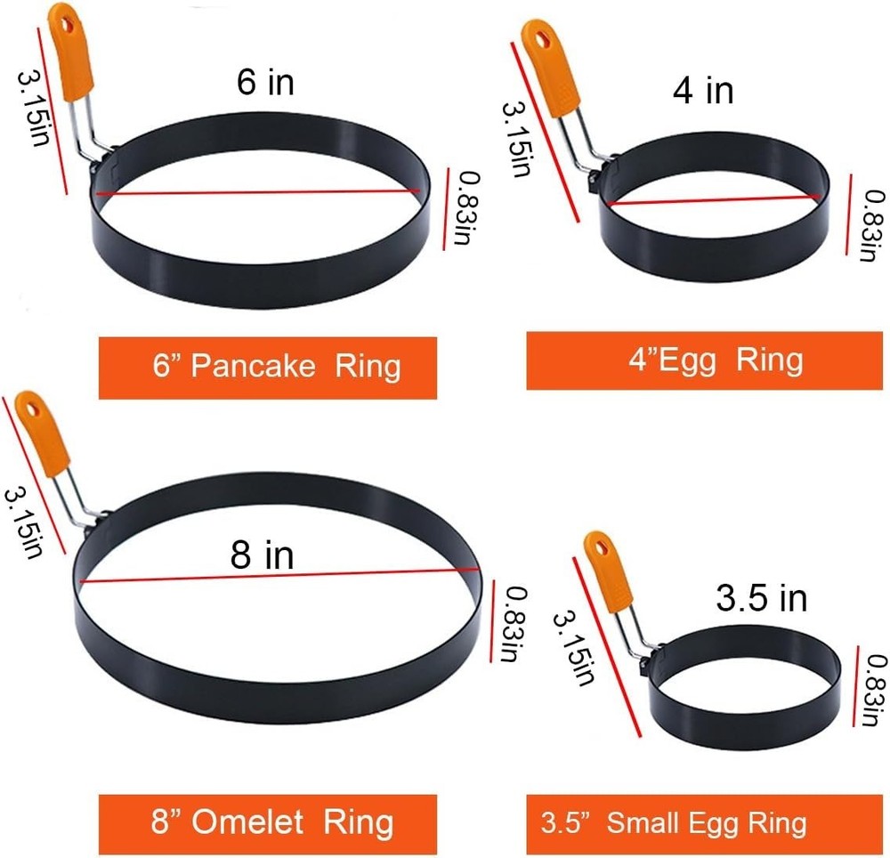 Professional Egg Ring Set with Accessories