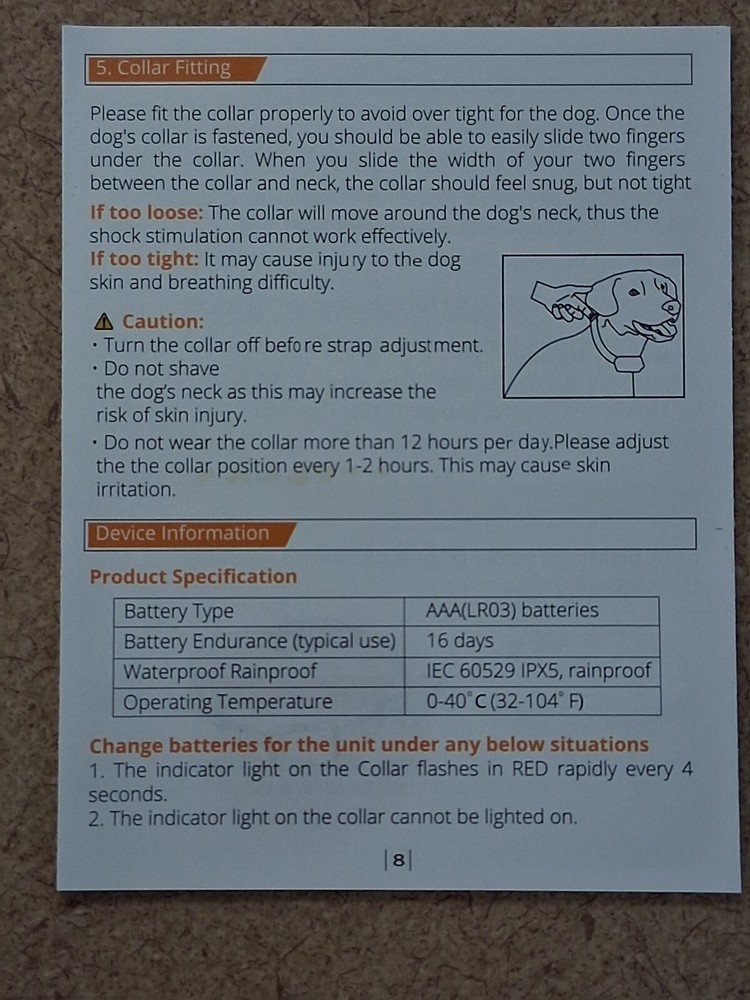 ~~~ BEFOND BARK CONTROL COLLAR ~~~ BRAND NEW IN BOX ~~~