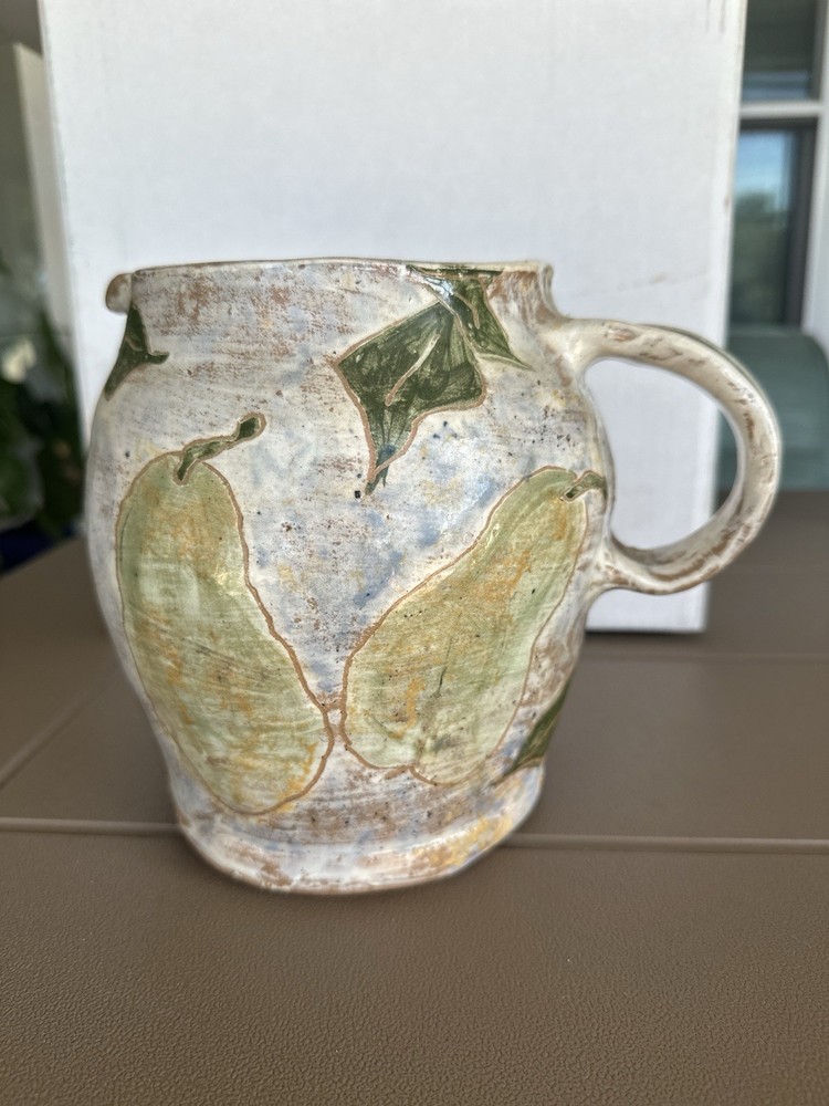 Artist Signed Vintage Ceramic 7” Pitcher