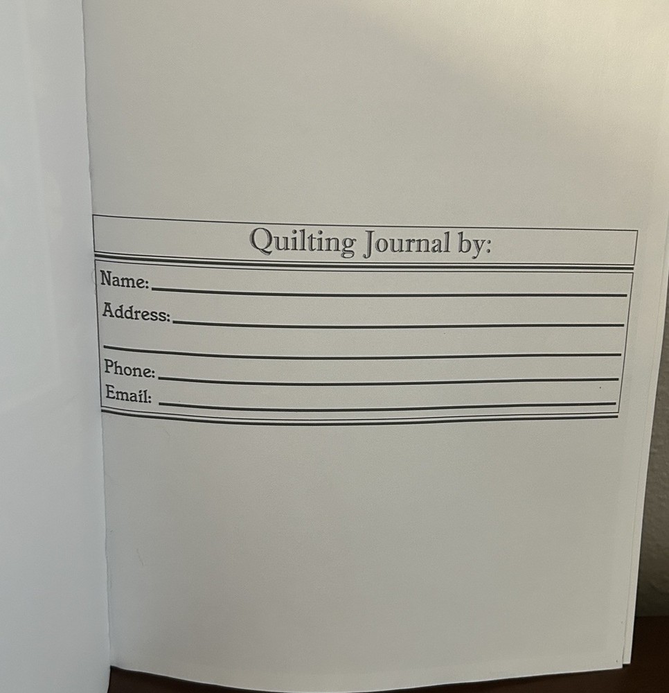 Quilting Journal Keepsake Record Book Read More