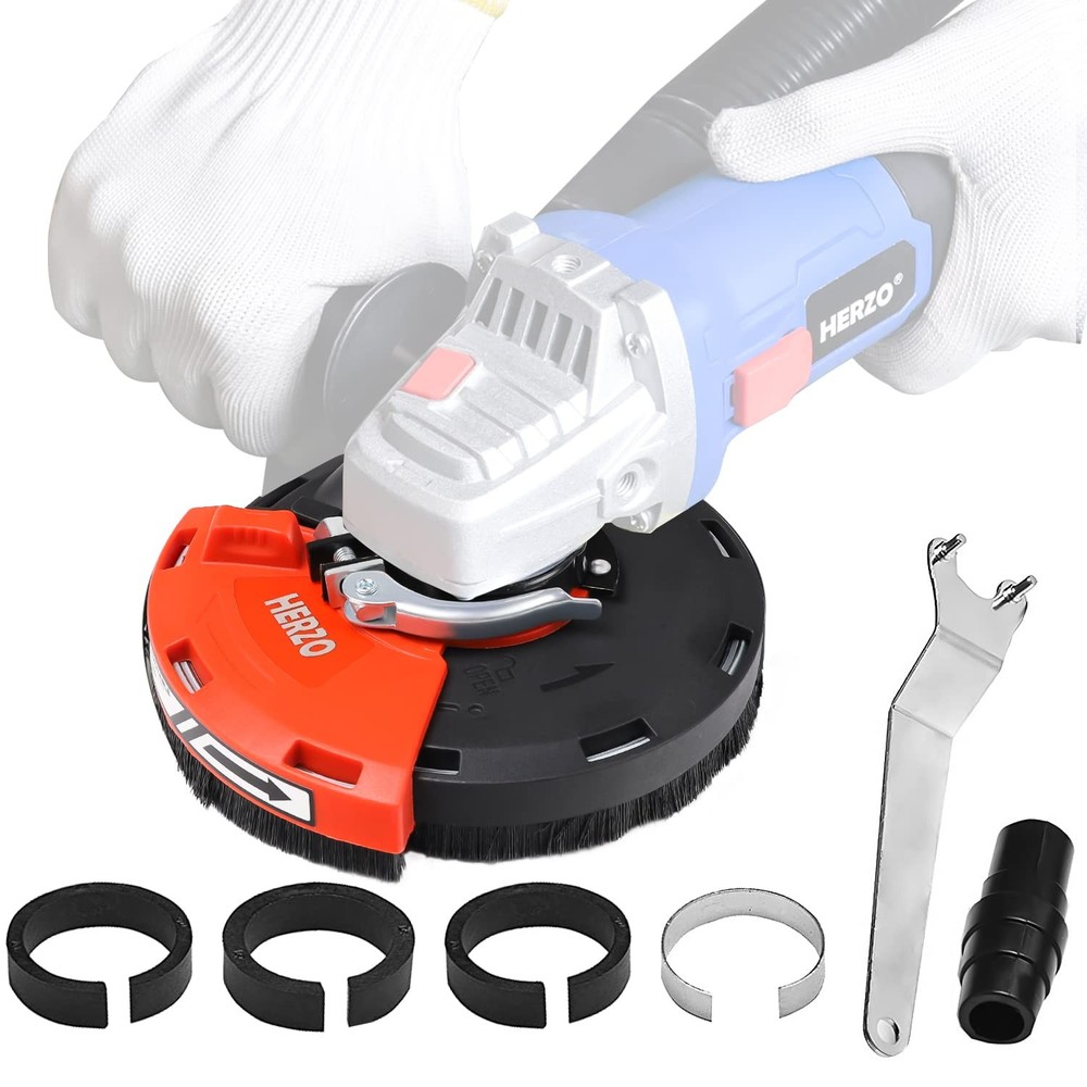 Universal Dust Shroud for 4-5 Inch Angle Grinders - Surface Grinding Accessory