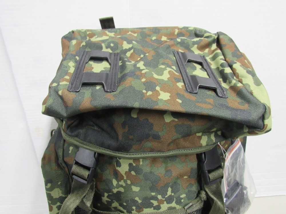 STURM Mil-Tec German Flecktarn Camo Pattern Combat Pack Rucksack with Straps