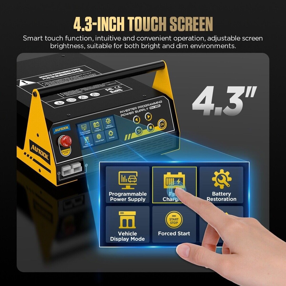 Programming ECU Emergency Power Supply Voltage Stabilizer Battey Charger Starter