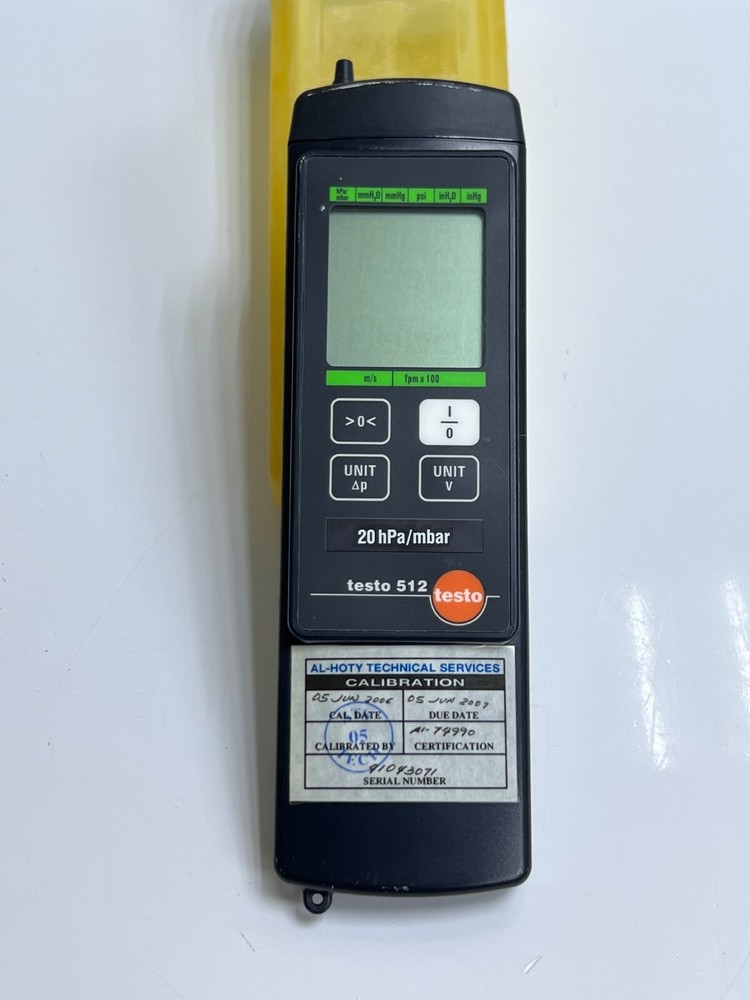 TESTO 512 20HPA/MBAR PN:05605121