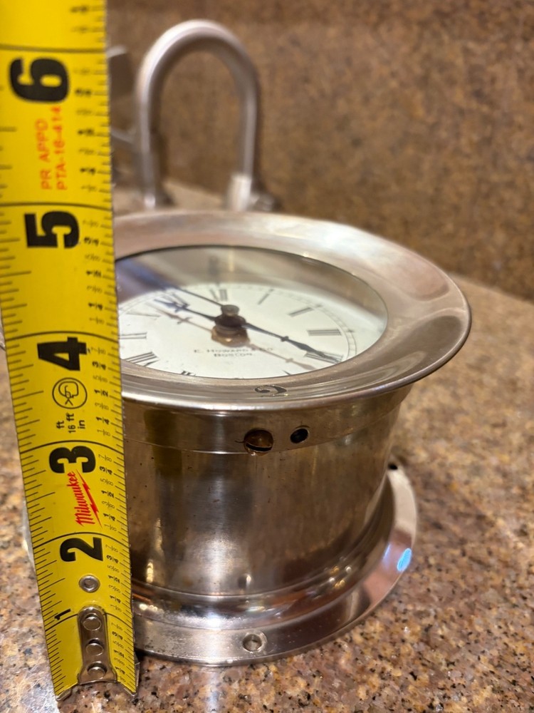 E HOWARD & Co Ships Clock w/Barometer