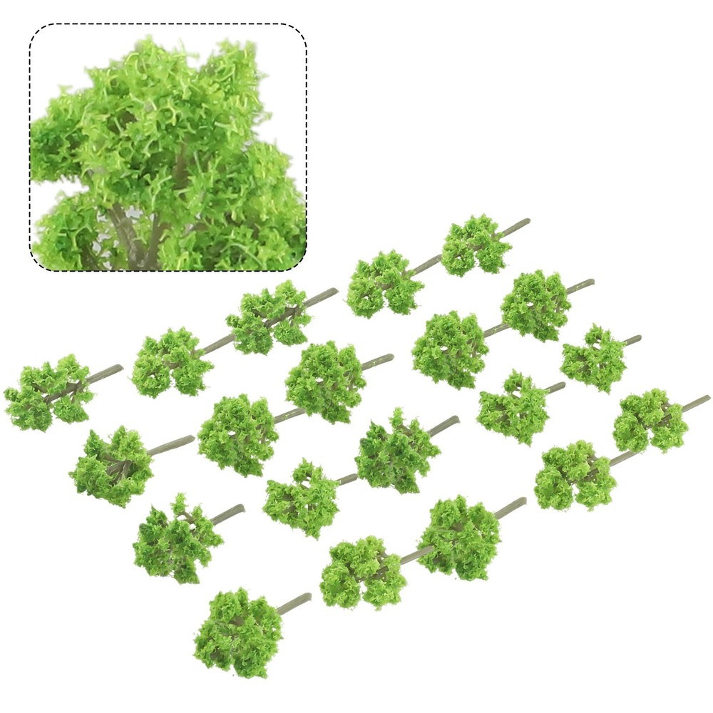 Model Tree Park Scenery Pure Handmade Scale Tree Train Railroad About 4CM